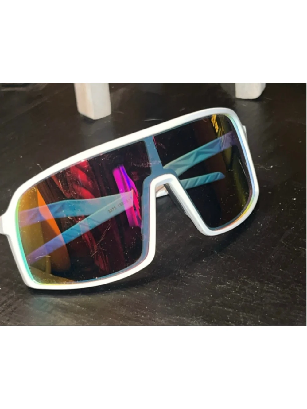 Men's Unbranded Sunglasses One Size White Multicolor